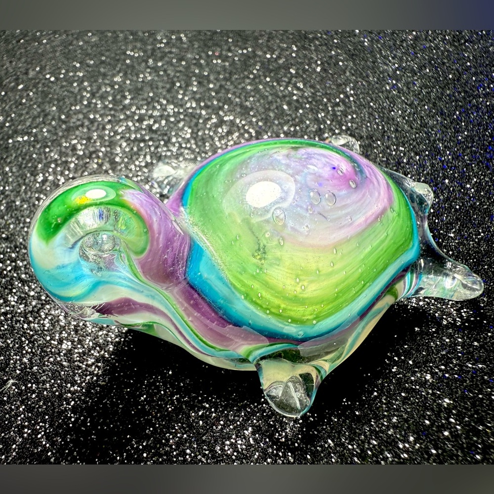 Art Glass Hand Blown Turtle Figurine - Picture 4 of 15